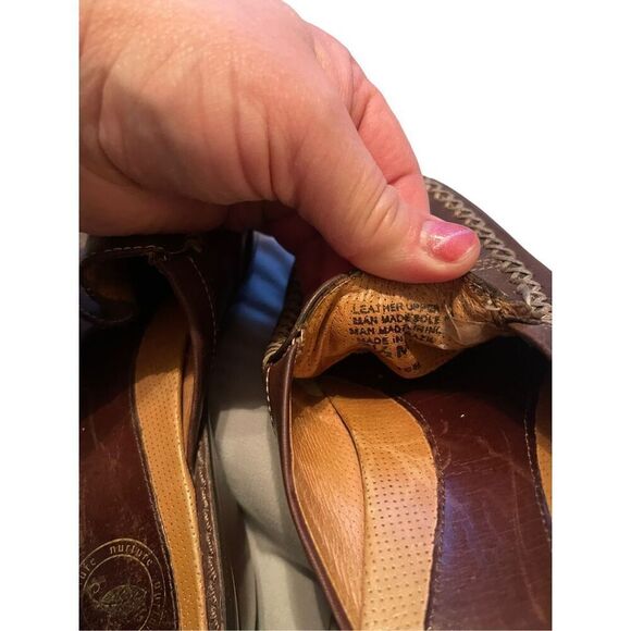 Nurture Aloha Womens Brown Slides Slip-On Leather Clogs Shoes Size 7.5M - Picture 13 of 16